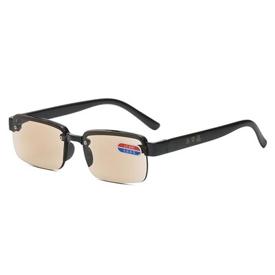 Anti-kék sugárzás olvasószemüvegek férfi női kiváló minőségű félkeretes dioptriás szemüvegek üzleti férfi presbyopiás szemüvegek +1,0-+4,0