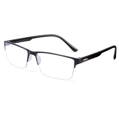 Anti-kék sugárzás olvasószemüvegek férfi női kiváló minőségű félkeretes dioptriás szemüvegek üzleti férfi presbyopiás szemüvegek +1,0-+4,0