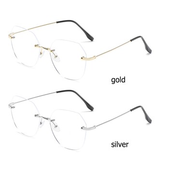 -1,0~-4,0 Frameless Frame Anti Blue-ray Eyewear Optical Glasses Glasses Myopia