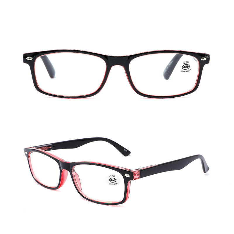 4 ζευγάρια Μόδα Ανδρικά Γυναικεία Γυαλιά Ανάγνωσης Ορθογώνιος Σκελετός, Ελαφριά Πρεσβυωπικά Γυαλιά Υψηλής Ποιότητας για Αναγνώστες Unisex