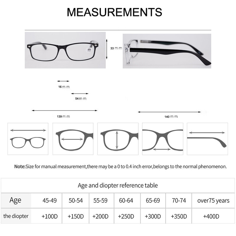 4 ζευγάρια Μόδα Ανδρικά Γυναικεία Γυαλιά Ανάγνωσης Ορθογώνιος Σκελετός, Ελαφριά Πρεσβυωπικά Γυαλιά Υψηλής Ποιότητας για Αναγνώστες Unisex