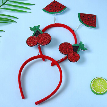 Simulation Fruit Headband καρπούζι Cherry Headband Χριστουγεννιάτικα πάρτι γενεθλίων φωτογραφία Παιδική κεφαλή Αστείο πάρτι για τα μαλλιά