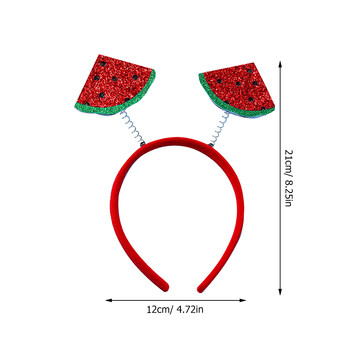 Simulation Fruit Headband καρπούζι Cherry Headband Χριστουγεννιάτικα πάρτι γενεθλίων φωτογραφία Παιδική κεφαλή Αστείο πάρτι για τα μαλλιά