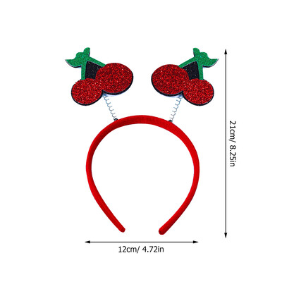 Simulation Fruit Headband καρπούζι Cherry Headband Χριστουγεννιάτικα πάρτι γενεθλίων φωτογραφία Παιδική κεφαλή Αστείο πάρτι για τα μαλλιά