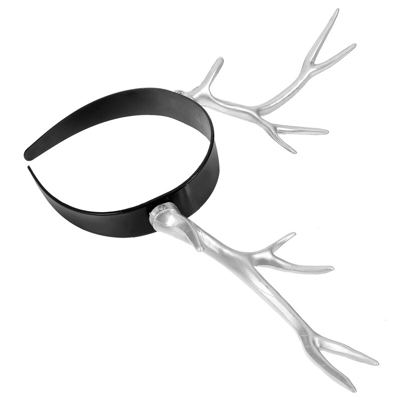 1vnt Kalėdinė galvos juosta Kalėdų ragų plaukų lankas Elnio elnio ragai plaukų juostelės Hallowmas Kalėdų Cosplay galvos apdangalų festivalis