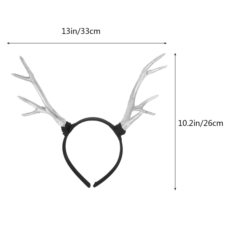 1vnt Kalėdinė galvos juosta Kalėdų ragų plaukų lankas Elnio elnio ragai plaukų juostelės Hallowmas Kalėdų Cosplay galvos apdangalų festivalis
