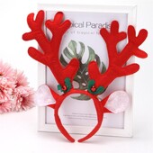 Ziemassvētku Galvassegas Sequins Ziemeļbriežu Ragi Ausis Matu Sprādzes Sievietēm Meiteņu Helovīna ballīte Cosplay Vieglas galvassegas Galvassegas