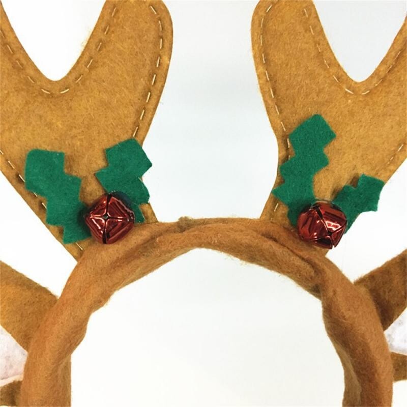 Ziemassvētku Galvassegas Sequins Ziemeļbriežu Ragi Ausis Matu Sprādzes Sievietēm Meiteņu Helovīna ballīte Cosplay Vieglas galvassegas Galvassegas