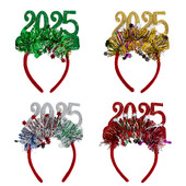 Csillogó flitterek karácsonyi fejpántok 2025 karácsonyi fejpántok hajkarika fotókellékek boldog újévhez ajándékok karácsonyi jelmez Noel