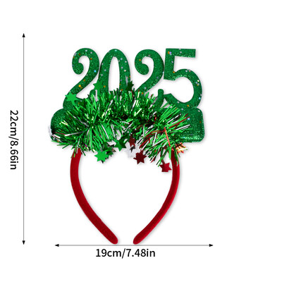 Csillogó flitterek karácsonyi fejpántok 2025 karácsonyi fejpántok hajkarika fotókellékek boldog újévhez ajándékok karácsonyi jelmez Noel