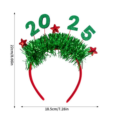 Csillogó flitterek karácsonyi fejpántok 2025 karácsonyi fejpántok hajkarika fotókellékek boldog újévhez ajándékok karácsonyi jelmez Noel