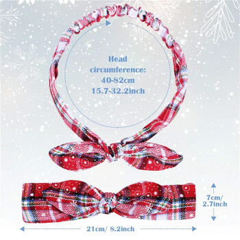 Xmas Hair Ties Headbands Αξεσουάρ μαλλιών για τα Χριστούγεννα Πρωτοχρονιά Κορίτσι Γυναικεία Δώρα Χριστουγεννιάτικη διακόσμηση Προμήθειες για πάρτι