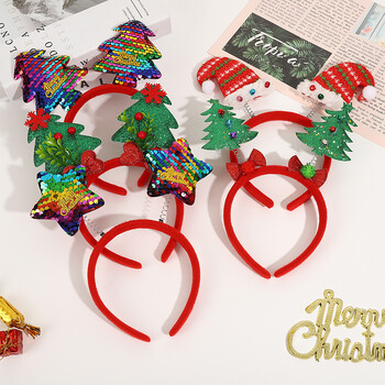 Χριστουγεννιάτικη διακόσμηση Headband Christmas Party Props Headband Headband Παιδικό δώρο πούλιες με πεντάκτινο αστέρι