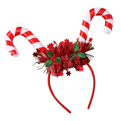 Svētku ballītes rekvizīti Kvēlojoša Ziemassvētku galvas saite Svētku Ziemassvētku eglīte Brieža raga formas matu lenta ballītes dekorācija Priecīga dāvana