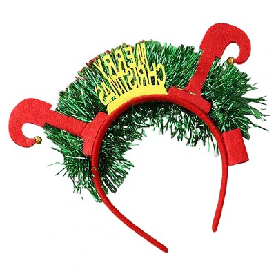 Svētku ballītes rekvizīti Kvēlojoša Ziemassvētku galvas saite Svētku Ziemassvētku eglīte Brieža raga formas matu lenta ballītes dekorācija Priecīga dāvana