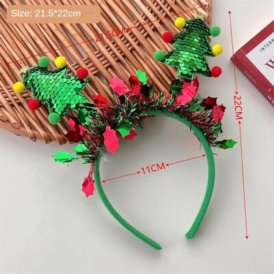 Plīša galvas saite Pārnēsājama Interesanti un savdabīgi jauki aksesuāri Mīksti Ērti Ziemassvētku dāvanas Galvassegas Rotaļīgas galvassegas