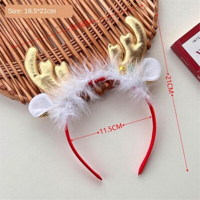 Plīša galvas saite Pārnēsājama Interesanti un savdabīgi jauki aksesuāri Mīksti Ērti Ziemassvētku dāvanas Galvassegas Rotaļīgas galvassegas