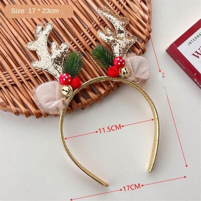 Plīša galvas saite Pārnēsājama Interesanti un savdabīgi jauki aksesuāri Mīksti Ērti Ziemassvētku dāvanas Galvassegas Rotaļīgas galvassegas
