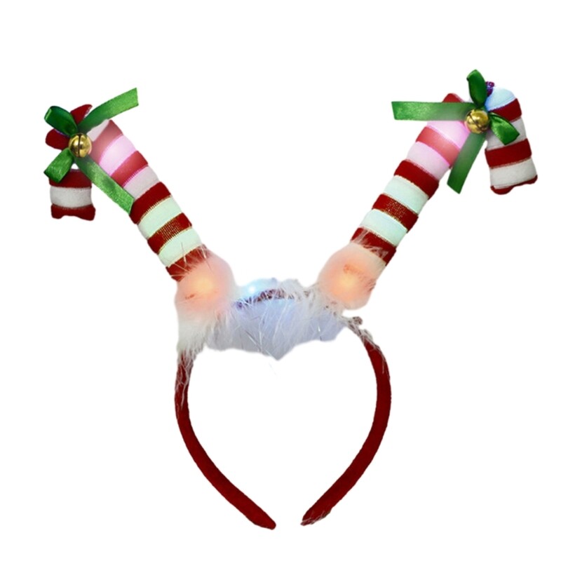 Ziemassvētku aksesuāri Galvassegas Funny Candy Canes Galvassegas Festivāls Hairhoop