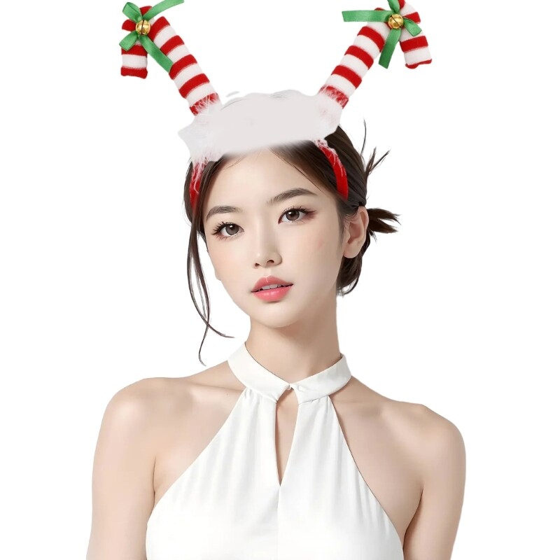 Ziemassvētku aksesuāri Galvassegas Funny Candy Canes Galvassegas Festivāls Hairhoop