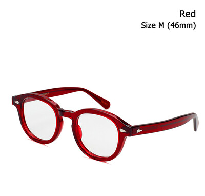 Johnny Depp Lemtosh akinių rėmeliai vyriški optiniai akiniai moterims kompiuterių akiniai skaidrūs objektyvai prabangūs prekės ženklo vintage acetato rėmeliai