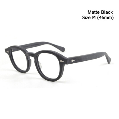 Johnny Depp Lemtosh akinių rėmeliai vyriški optiniai akiniai moterims kompiuterių akiniai skaidrūs objektyvai prabangūs prekės ženklo vintage acetato rėmeliai