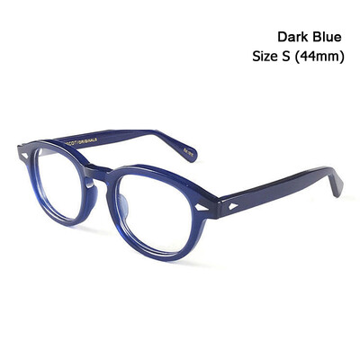 Johnny Depp Lemtosh akinių rėmeliai vyriški optiniai akiniai moterims kompiuterių akiniai skaidrūs objektyvai prabangūs prekės ženklo vintage acetato rėmeliai