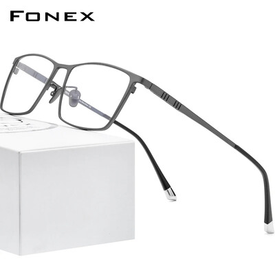 Σκελετός ανδρικών τετράγωνων γυαλιών FOEX Pure Titanium Glasses 2020 Νέοι ανδρικοί κλασικοί σκελετοί γυαλιών οράσεως F85641
