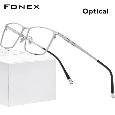 Σκελετός ανδρικών τετράγωνων γυαλιών FOEX Pure Titanium Glasses 2020 Νέοι ανδρικοί κλασικοί σκελετοί γυαλιών οράσεως F85641