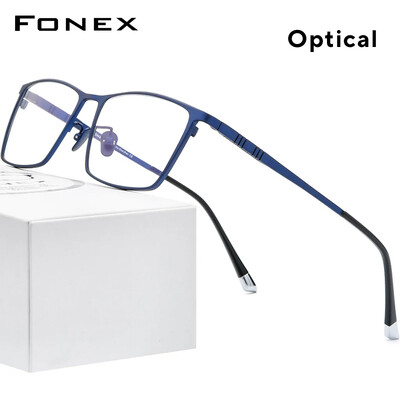 Σκελετός ανδρικών τετράγωνων γυαλιών FOEX Pure Titanium Glasses 2020 Νέοι ανδρικοί κλασικοί σκελετοί γυαλιών οράσεως F85641
