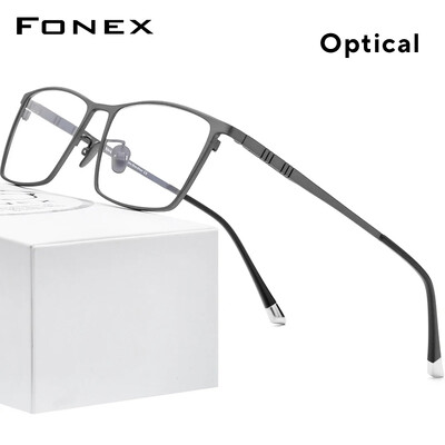 Σκελετός ανδρικών τετράγωνων γυαλιών FOEX Pure Titanium Glasses 2020 Νέοι ανδρικοί κλασικοί σκελετοί γυαλιών οράσεως F85641