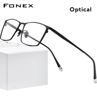Σκελετός ανδρικών τετράγωνων γυαλιών FOEX Pure Titanium Glasses 2020 Νέοι ανδρικοί κλασικοί σκελετοί γυαλιών οράσεως F85641