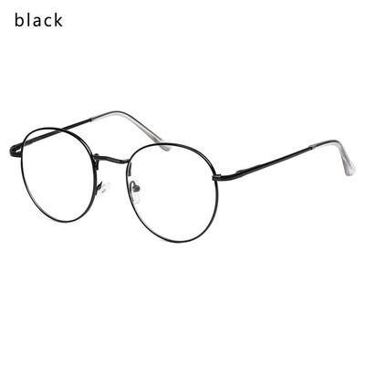 Ramă de ochelari rotunzi, metal, vintage, femei, bărbați, lentile transparente pentru prezbiopie, ochelari, ochelari, hipermetropie, unisex
