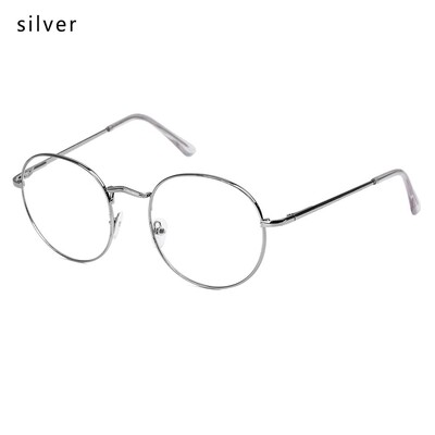 Ramă de ochelari rotunzi, metal, vintage, femei, bărbați, lentile transparente pentru prezbiopie, ochelari, ochelari, hipermetropie, unisex