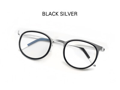 Design de marcă Danemarca Rame de ochelari Bărbați Femei Ochelari de vedere vintage rotunzi din titan Ochelari fără șuruburi Ochelari pentru miopie Optical 9704