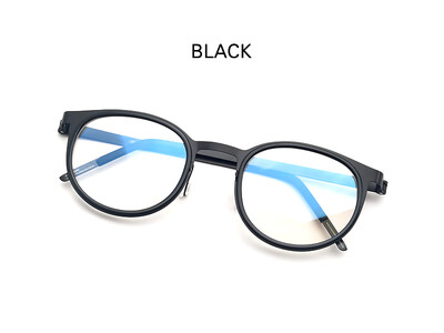 Design de marcă Danemarca Rame de ochelari Bărbați Femei Ochelari de vedere vintage rotunzi din titan Ochelari fără șuruburi Ochelari pentru miopie Optical 9704