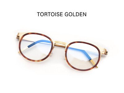 Design de marcă Danemarca Rame de ochelari Bărbați Femei Ochelari de vedere vintage rotunzi din titan Ochelari fără șuruburi Ochelari pentru miopie Optical 9704