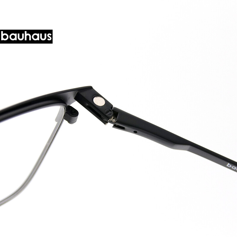 X107 Ramă de ochelari cu clipsă Ochelari de vedere cu prescripție optică cu ramă de ochelari din metal rece polarizată magnetică