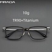 FIRADA Fashion Patogūs akiniai Retro Square Titanium Eyewear Didesnio dydžio receptinių akinių rėmelis vyrams Moterys 93006-C
