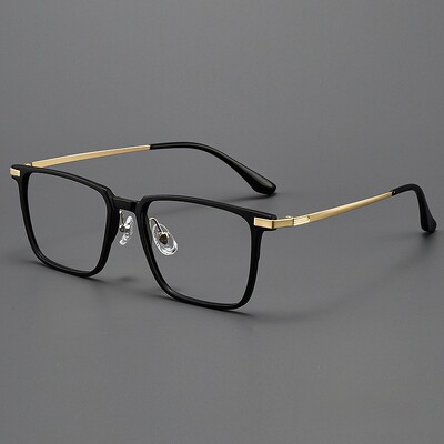 FIRADA Fashion Patogūs akiniai Retro Square Titanium Eyewear Didesnio dydžio receptinių akinių rėmelis vyrams Moterys 93006-C