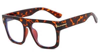 Dideli vyriški akiniai Prabangūs dizainerio kvadratiniai skaidrūs optiniai lęšiai moterims, akinių rėmeliai, apsaugantys nuo mėlynos šviesos