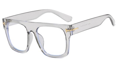 Dideli vyriški akiniai Prabangūs dizainerio kvadratiniai skaidrūs optiniai lęšiai moterims, akinių rėmeliai, apsaugantys nuo mėlynos šviesos