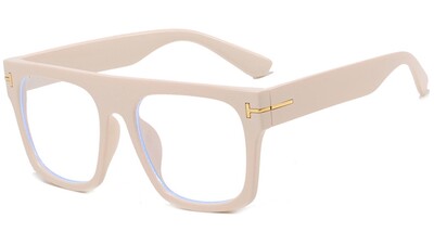 Dideli vyriški akiniai Prabangūs dizainerio kvadratiniai skaidrūs optiniai lęšiai moterims, akinių rėmeliai, apsaugantys nuo mėlynos šviesos