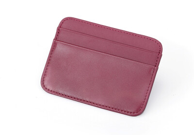 Gibo Auja - 100% piele de oaie, piele naturală, super subțire, moale, suport pentru carduri de credit, husă, organizator, portofele pentru bărbați.