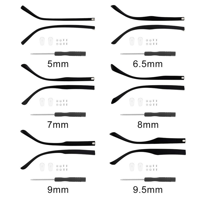 1 par naočala, sljepoočnica, ruka, konveksni zub TR90, zamjena za protuklizne naočale, popravak nogu, pribor za naočale, alat za popravak