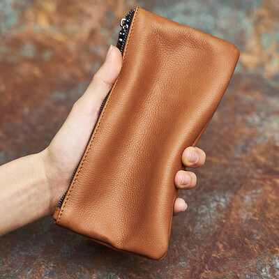 NASVA Portofel bărbătesc din piele naturală Portofel lung Poșetă pentru monede Suport carduri Geanta pentru telefon Portofel pentru femei Geanta pentru card bancar