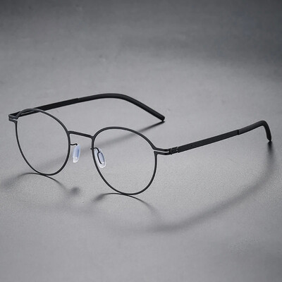 2024 New Germany Férfi négyszögletes csavar nélküli szemüvegkeret divat ultrakönnyű 7,5 g márka dizájn szemüveg üzleti szemüveg szemüveg