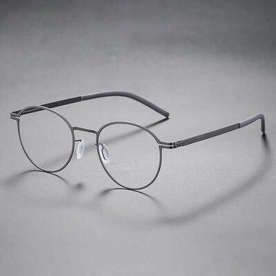 2024 New Germany Férfi négyszögletes csavar nélküli szemüvegkeret divat ultrakönnyű 7,5 g márka dizájn szemüveg üzleti szemüveg szemüveg