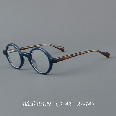 Rama de ochelari retro 30129 noua, rama rotunda Republica Chineza, rama miopie, lumina plana