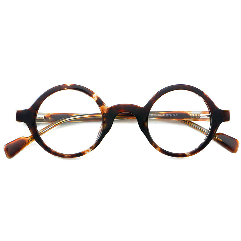 Rama de ochelari retro 30129 noua, rama rotunda Republica Chineza, rama miopie, lumina plana